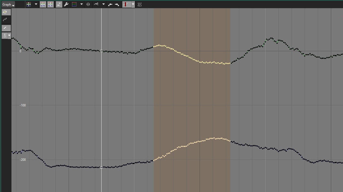 Get range from painted keys