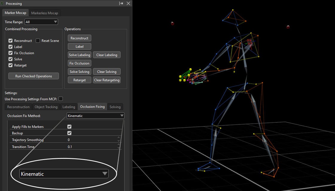 Try rigid gap filling when data processing in Post